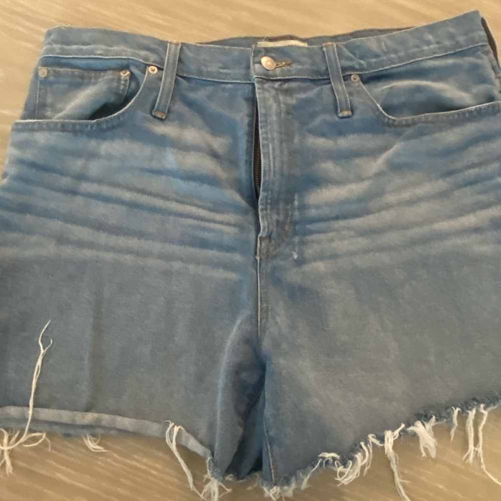 Madewell distressed denim shorts